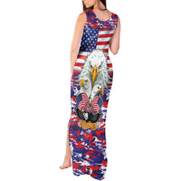 American Eagles Tank Maxi Dress United States Flag Camouflage Style - Wonder Print Shop