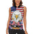 American Eagles Women Sleeveless Polo Shirt United States Flag Camouflage Style - Wonder Print Shop