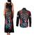 United States Independence Day Couples Matching Tank Maxi Dress and Long Sleeve Button Shirt The 4th of July Statue of Liberty Retro Style - Wonder Print Shop