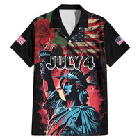 United States Independence Day Family Matching Mermaid Dress and Hawaiian Shirt The 4th of July Statue of Liberty Retro Style - Wonder Print Shop