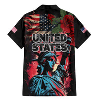 United States Independence Day Family Matching Mermaid Dress and Hawaiian Shirt The 4th of July Statue of Liberty Retro Style - Wonder Print Shop