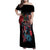 United States Independence Day Family Matching Off Shoulder Maxi Dress and Hawaiian Shirt The 4th of July Statue of Liberty Retro Style - Wonder Print Shop