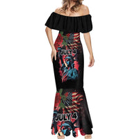 United States Independence Day Mermaid Dress The 4th of July Statue of Liberty Retro Style - Wonder Print Shop