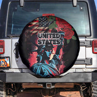 United States Independence Day Spare Tire Cover The 4th of July Statue of Liberty Retro Style - Wonder Print Shop