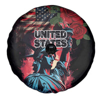 United States Independence Day Spare Tire Cover The 4th of July Statue of Liberty Retro Style - Wonder Print Shop
