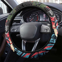 United States Independence Day Steering Wheel Cover The 4th of July Statue of Liberty Retro Style - Wonder Print Shop