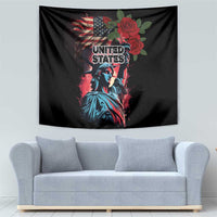 United States Independence Day Tapestry The 4th of July Statue of Liberty Retro Style - Wonder Print Shop