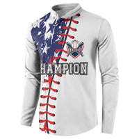 American Baseball Button Sweatshirt Go Champion 2024 - Wonder Print Shop