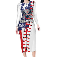 American Baseball Family Matching Long Sleeve Bodycon Dress and Hawaiian Shirt Go Champion 2024 - Wonder Print Shop