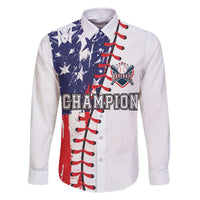 American Baseball Family Matching Off The Shoulder Long Sleeve Dress and Hawaiian Shirt Go Champion 2024 - Wonder Print Shop