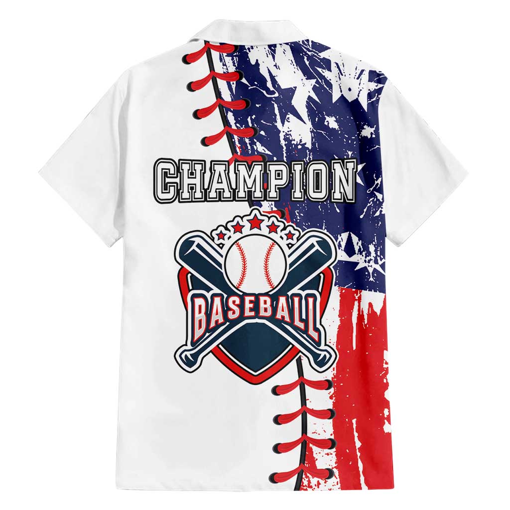 American Baseball Family Matching Off Shoulder Short Dress and Hawaiian Shirt Go Champion 2024 - Wonder Print Shop