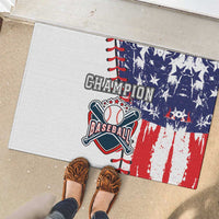 American Baseball Rubber Doormat Go Champion 2024 - Wonder Print Shop