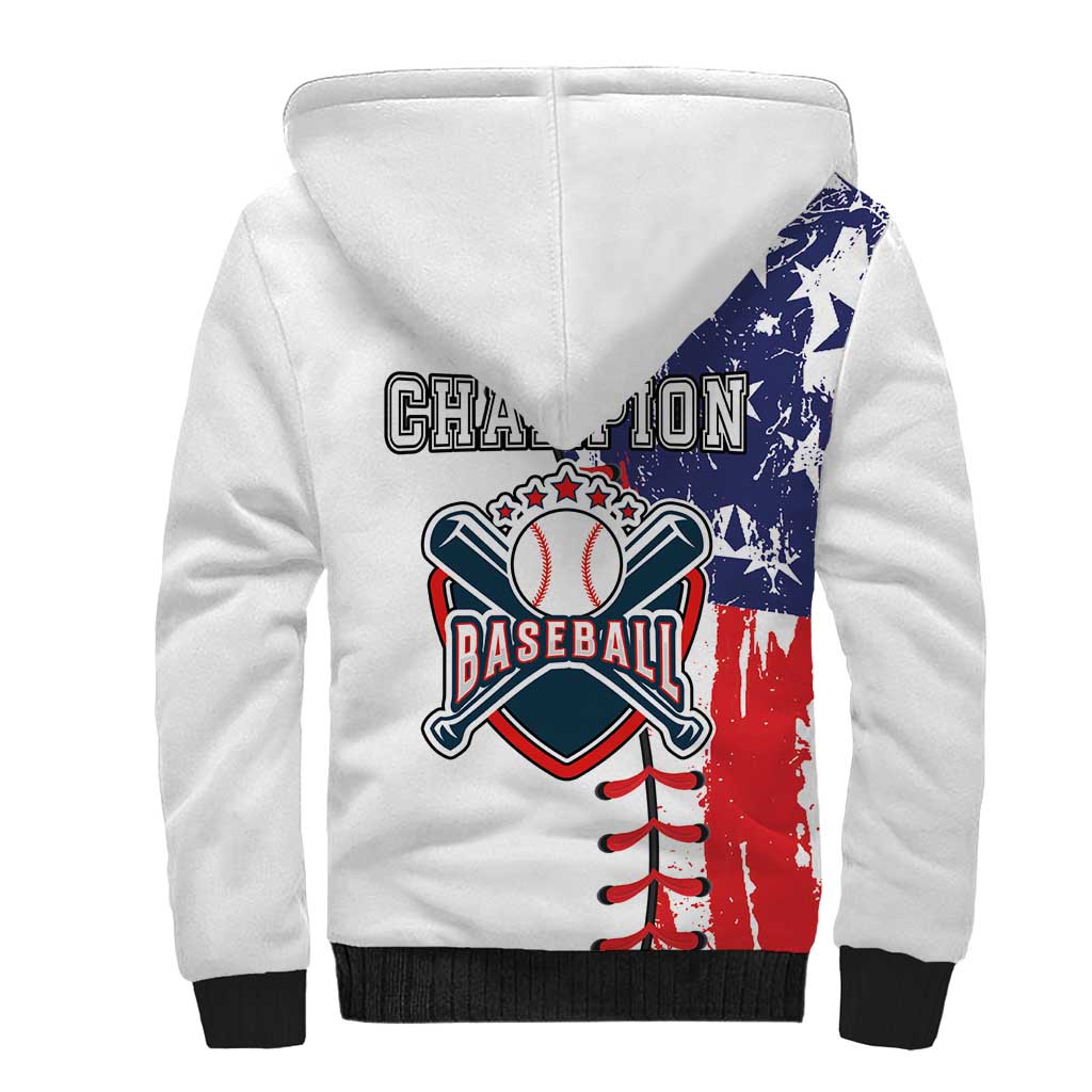 American Baseball Sherpa Hoodie Go Champion 2024 - Wonder Print Shop