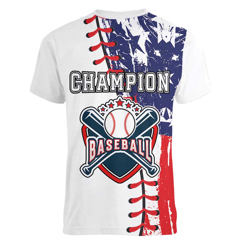 American Baseball Women V-Neck T-Shirt Go Champion 2024 - Wonder Print Shop