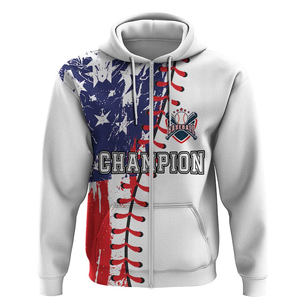 American Baseball Zip Hoodie Go Champion 2024 - Wonder Print Shop