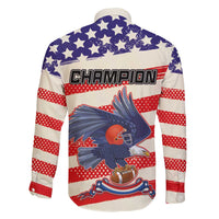 American Football Family Matching Off Shoulder Short Dress and Hawaiian Shirt Go Champion 2024 - Wonder Print Shop