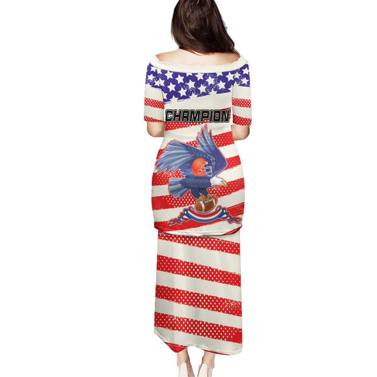 American Football Family Matching Puletasi and Hawaiian Shirt Go Champion 2024 - Wonder Print Shop