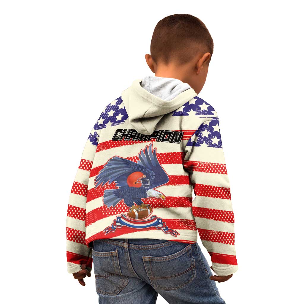 American Football Kid Hoodie Go Champion 2024 - Wonder Print Shop