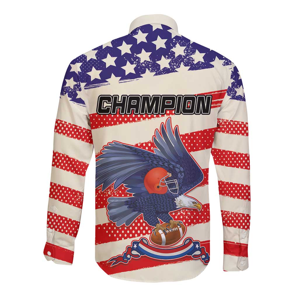 American Football Long Sleeve Button Shirt Go Champion 2024 - Wonder Print Shop