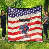 American Football Quilt Go Champion 2024 - Wonder Print Shop