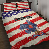 American Football Quilt Bed Set Go Champion 2024 - Wonder Print Shop
