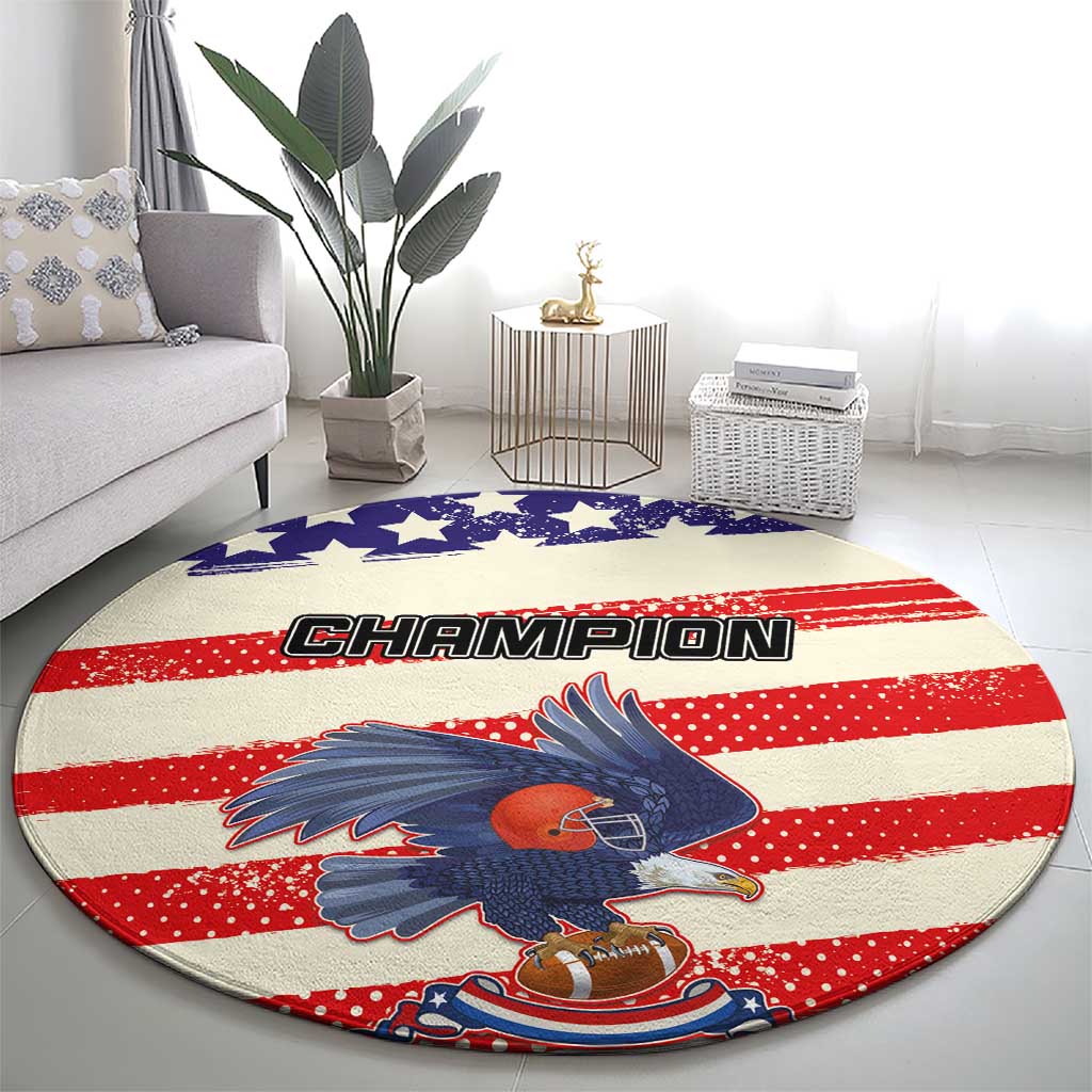 American Football Round Carpet Go Champion 2024