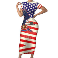 American Football Short Sleeve Bodycon Dress Go Champion 2024 - Wonder Print Shop