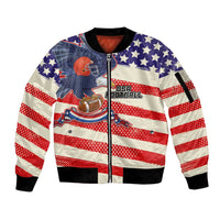 American Football Sleeve Zip Bomber Jacket Go Champion 2024 - Wonder Print Shop