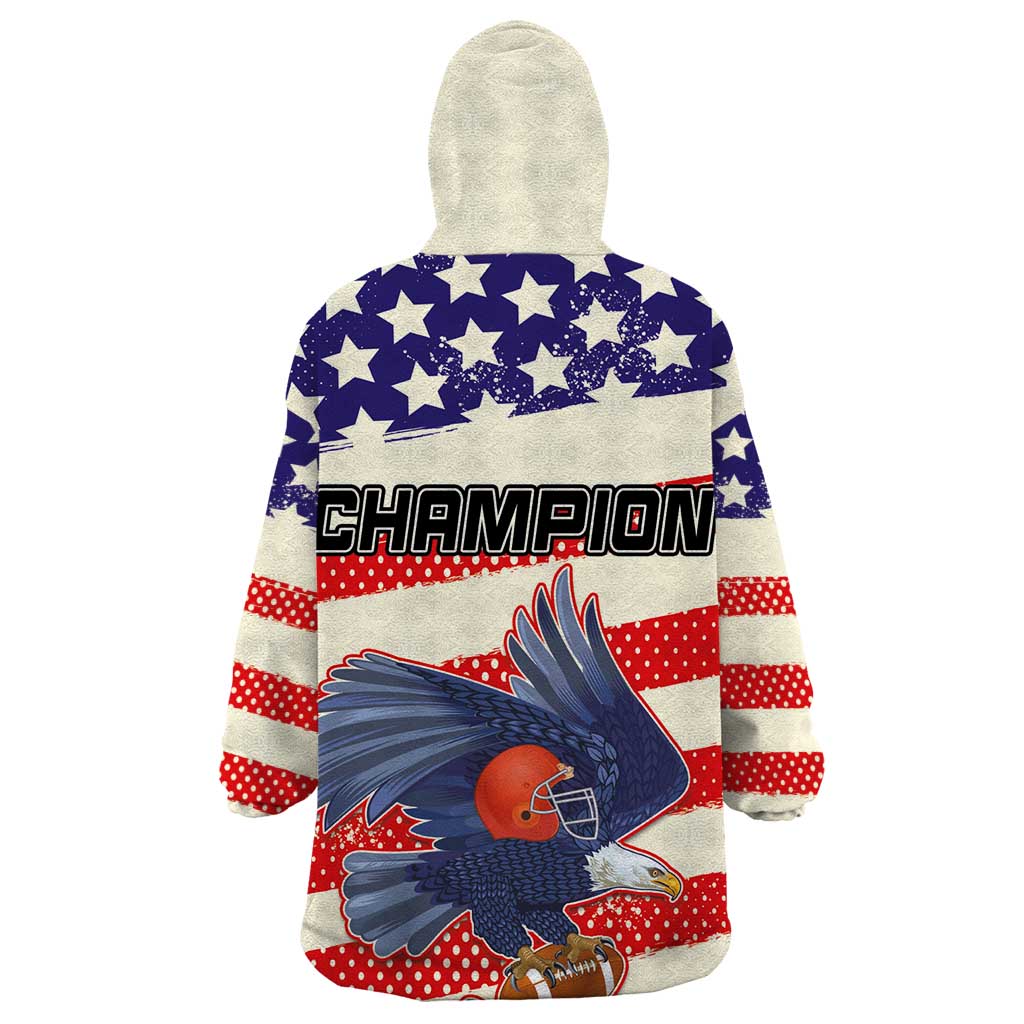 American Football Wearable Blanket Hoodie Go Champion 2024 - Wonder Print Shop