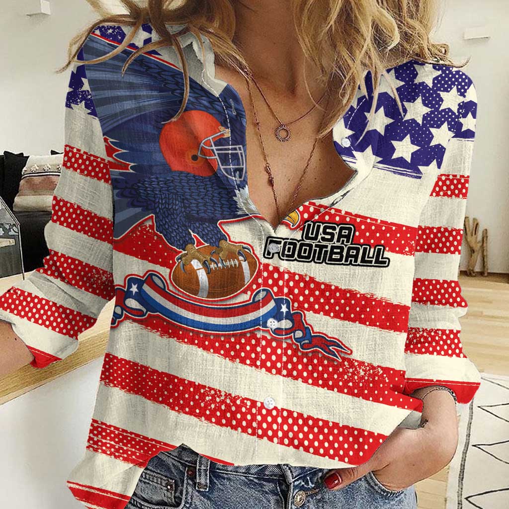 American Football Women Casual Shirt Go Champion 2024 - Wonder Print Shop