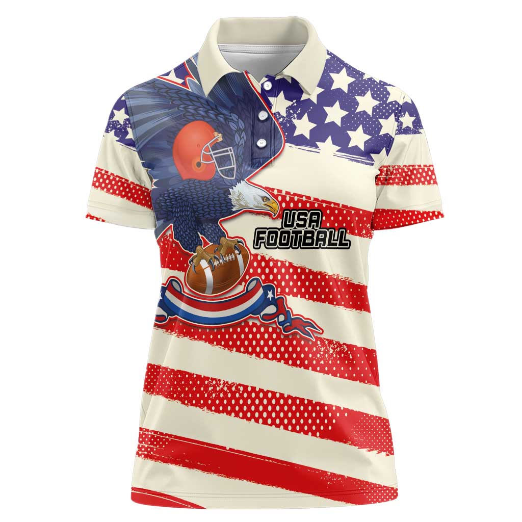 American Football Women Polo Shirt Go Champion 2024 - Wonder Print Shop