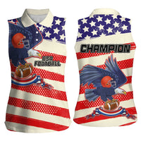 American Football Women Sleeveless Polo Shirt Go Champion 2024 - Wonder Print Shop
