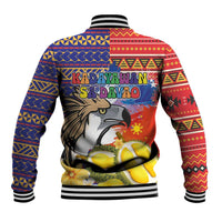 Philippines Kadayawan Baseball Jacket Filipino Eagle Durian with Polynesian and Igorots Pattern - Wonder Print Shop