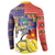 Philippines Kadayawan Button Sweatshirt Filipino Eagle Durian with Polynesian and Igorots Pattern - Wonder Print Shop