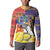 Philippines Kadayawan Button Sweatshirt Filipino Eagle Durian with Polynesian and Igorots Pattern - Wonder Print Shop