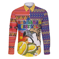 Philippines Kadayawan Family Matching Puletasi and Hawaiian Shirt Filipino Eagle Durian with Polynesian and Igorots Pattern - Wonder Print Shop