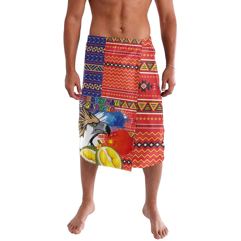 Philippines Kadayawan Lavalava Filipino Eagle Durian with Polynesian and Igorots Pattern - Wonder Print Shop