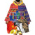Philippines Kadayawan Wearable Blanket Hoodie Filipino Eagle Durian with Polynesian and Igorots Pattern - Wonder Print Shop