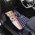 Hawaii and United States Together Car Mats Seal of Hawaii and Bald Eagle - Wonder Print Shop