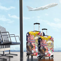 Hawaii and United States Together Luggage Cover Seal of Hawaii and Bald Eagle - Wonder Print Shop