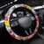 Hawaii and United States Together Steering Wheel Cover Seal of Hawaii and Bald Eagle - Wonder Print Shop