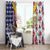 Hawaii and United States Together Window Curtain Seal of Hawaii and Bald Eagle - Wonder Print Shop