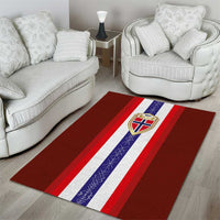 Norway Football Area Rug Norwegian Stripes-Viking Style - Wonder Print Shop