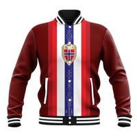 Custom Norway Football Baseball Jacket Norwegian Stripes-Viking Style - Wonder Print Shop