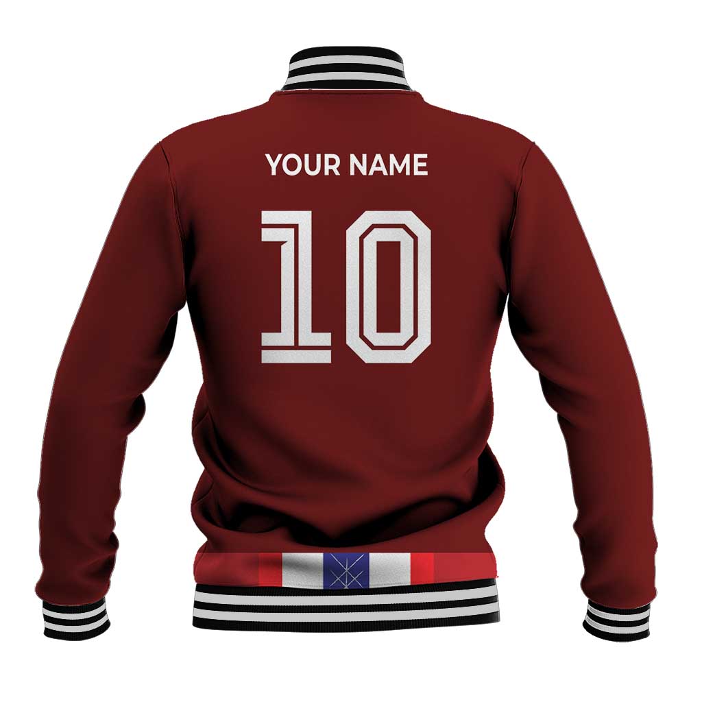 Custom Norway Football Baseball Jacket Norwegian Stripes-Viking Style - Wonder Print Shop