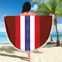 Norway Football Beach Blanket Norwegian Stripes-Viking Style - Wonder Print Shop