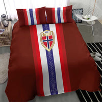 Norway Football Bedding Set Norwegian Stripes-Viking Style - Wonder Print Shop