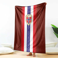 Norway Football Blanket Norwegian Stripes-Viking Style - Wonder Print Shop