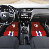 Norway Football Car Mats Norwegian Stripes-Viking Style - Wonder Print Shop