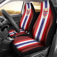 Norway Football Car Seat Cover Norwegian Stripes-Viking Style - Wonder Print Shop